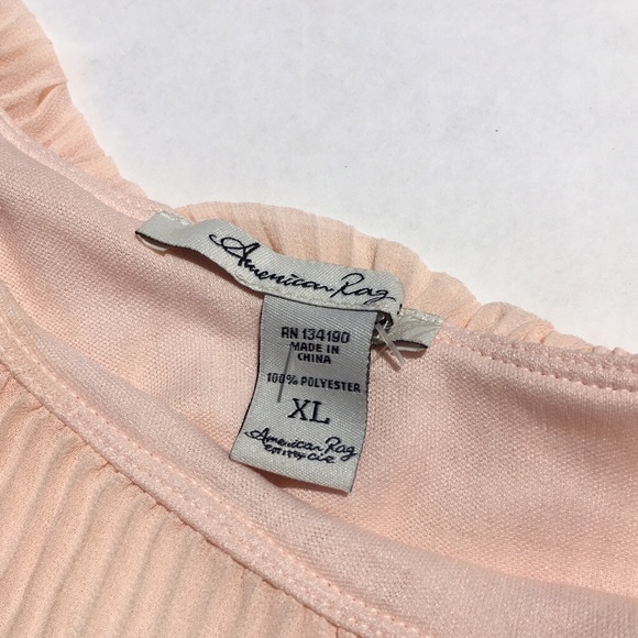 AMERICAN RAG RUFFLE OFF SHOULDER DRESS - Picture 8 of 14